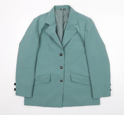 Finesse Damen grün Polyestermischung Anzugjacke Größe 16