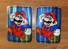 2 Rare 1990 VINTAGE NINTENDO SUPER MARIO BROS VIDEO GAME PRISM VENDING STICKER