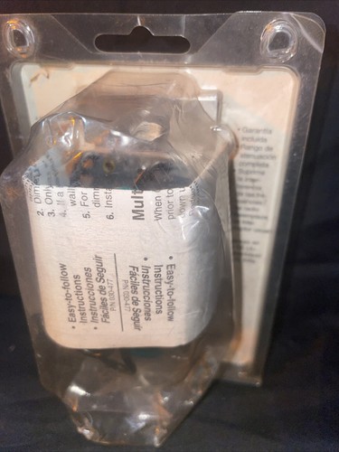 Lutron Dim-N-Glo Light Dimmer 600 Watts Single Pole DNG-600PH-WH NEW Free Ship - Picture 6 of 7