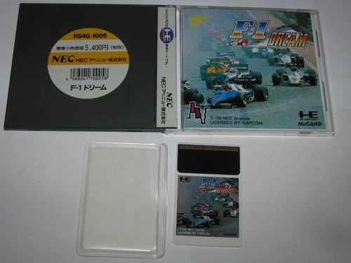 F-1 Dream F1 PC Engine HuCard Japan import US Seller