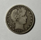 1907-O barber Half Dollar Nice VG
