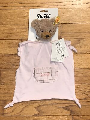 NWT HTF Steiff Bear Security Blanket/Lovey
