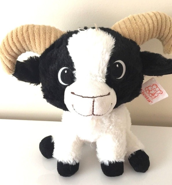 Large BILLY GOAT 11" Plush Ram Large Animal .Soft. NEW. Fiesta eBay