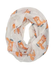 Wrapables Lightweight Forest Animal Infinity Scarf, Fox, Owl, Moose Print Scarf