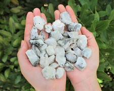 Rough Rainbow Moonstone Chip Lots, 0.75 - 1.25" Raw Rainbow Moonstone Crystals 