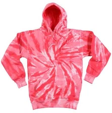 PINK CORAL TORANDO SWIRLS HOODED SWEATSHIRT ADULT SM  winter hoodie jacket NEW
