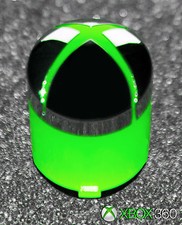  x5 Genuine OEM Microsoft XBox 360 Controller Green  Chrome Home Guide Buttons