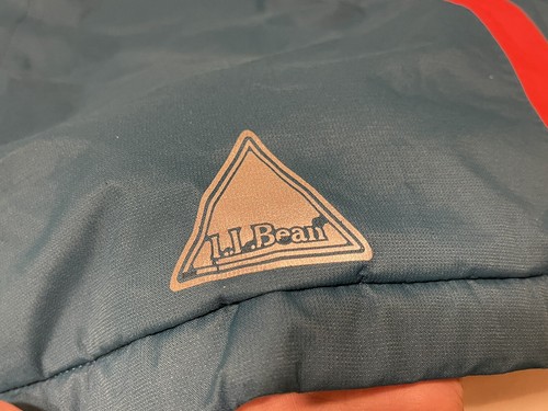 LL Bean Kids Winter Jacket/Raincoat Medium 10-12 Blue,Orange - Picture 9 of 9