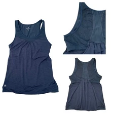 Athleta Gel Mesh Supercharged 2-in-1 High Support 217772 Shelf Bra Slate Medium 