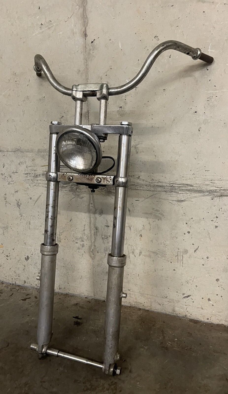 Harley Panhead Shovelhead FL FLH 41MM Wide Glide Front End Forks Shaved