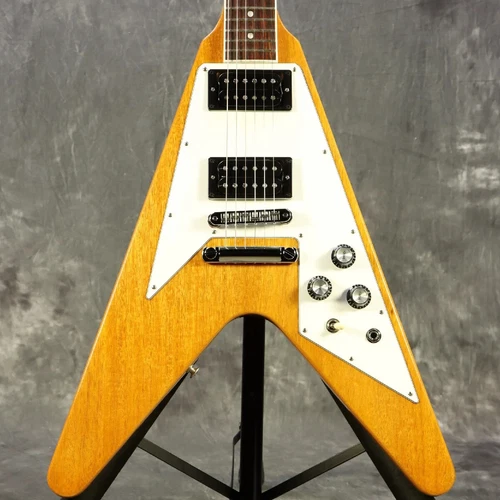 Gibson USA  Electric Guitar 70s Flying V Antique Natural From JAPAN