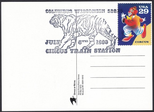 US Circus, Milwaukee Philatelic Society, Parade, Multi Color Proof R + 1 PC - Picture 4 of 4