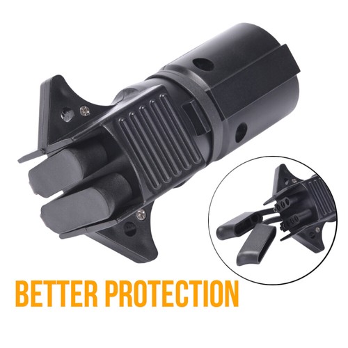 Enchufe adaptador de cableado adaptador plano de remolque de 7 vías a 4 vías y 5 vías para luces grúa - Imagen 4 de 10