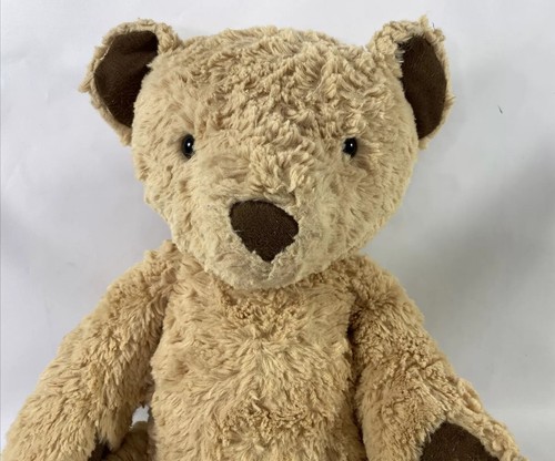 JellyCat Teddy Bear Plush Stuffed Animal 13” Shaggy Tan Light Brown Soft Lovey - Picture 9 of 12