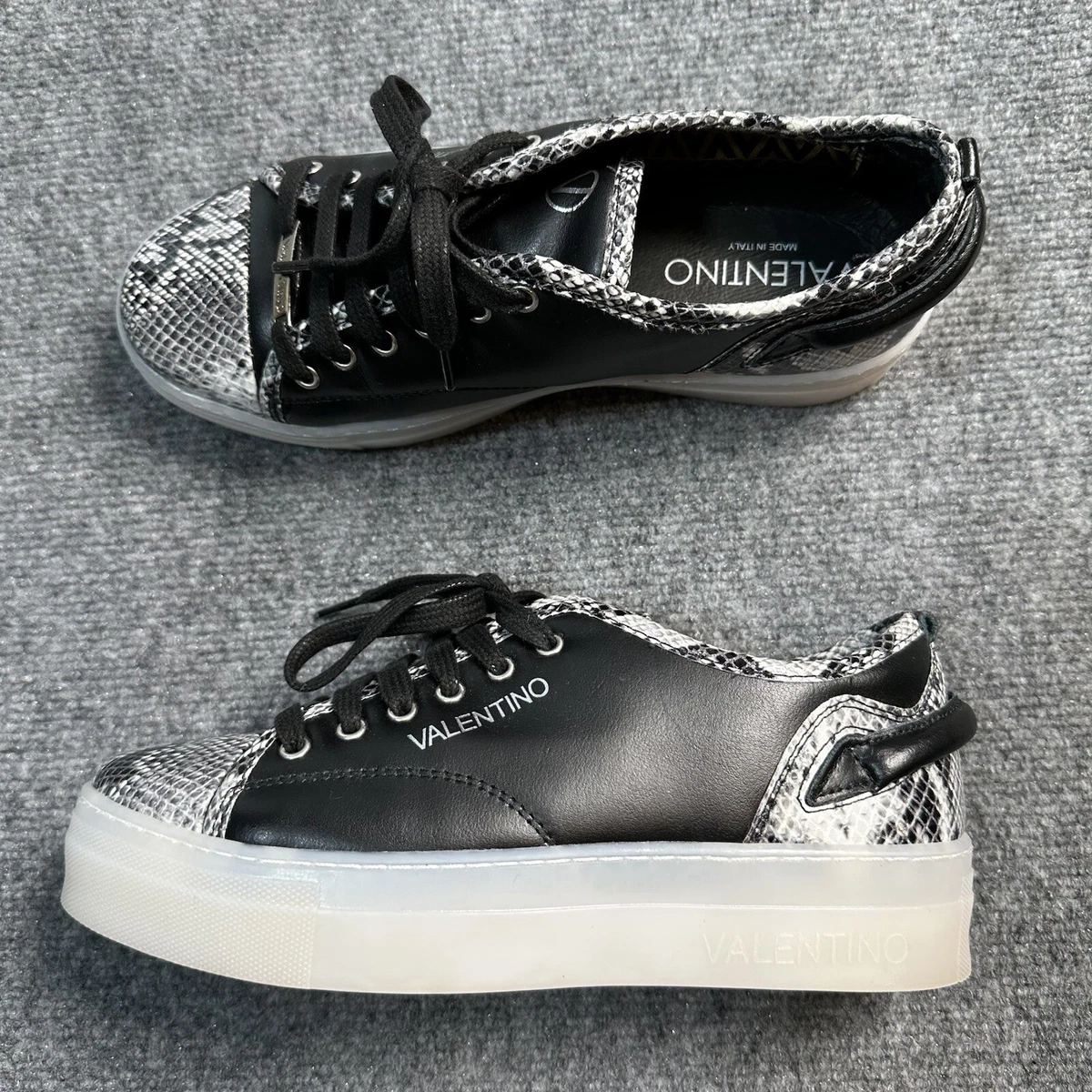Black women's valentino trainers top