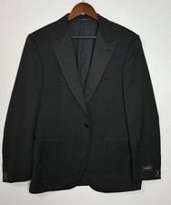 Ermenegildo Zegna Mila Peak Lapel Black Tuxedo Jacket Size 40 Short 201