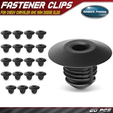 20Pcs Nylon Front Bumper Cover Retainer Fascia Clips for Chevy Chrysler GMC Ram