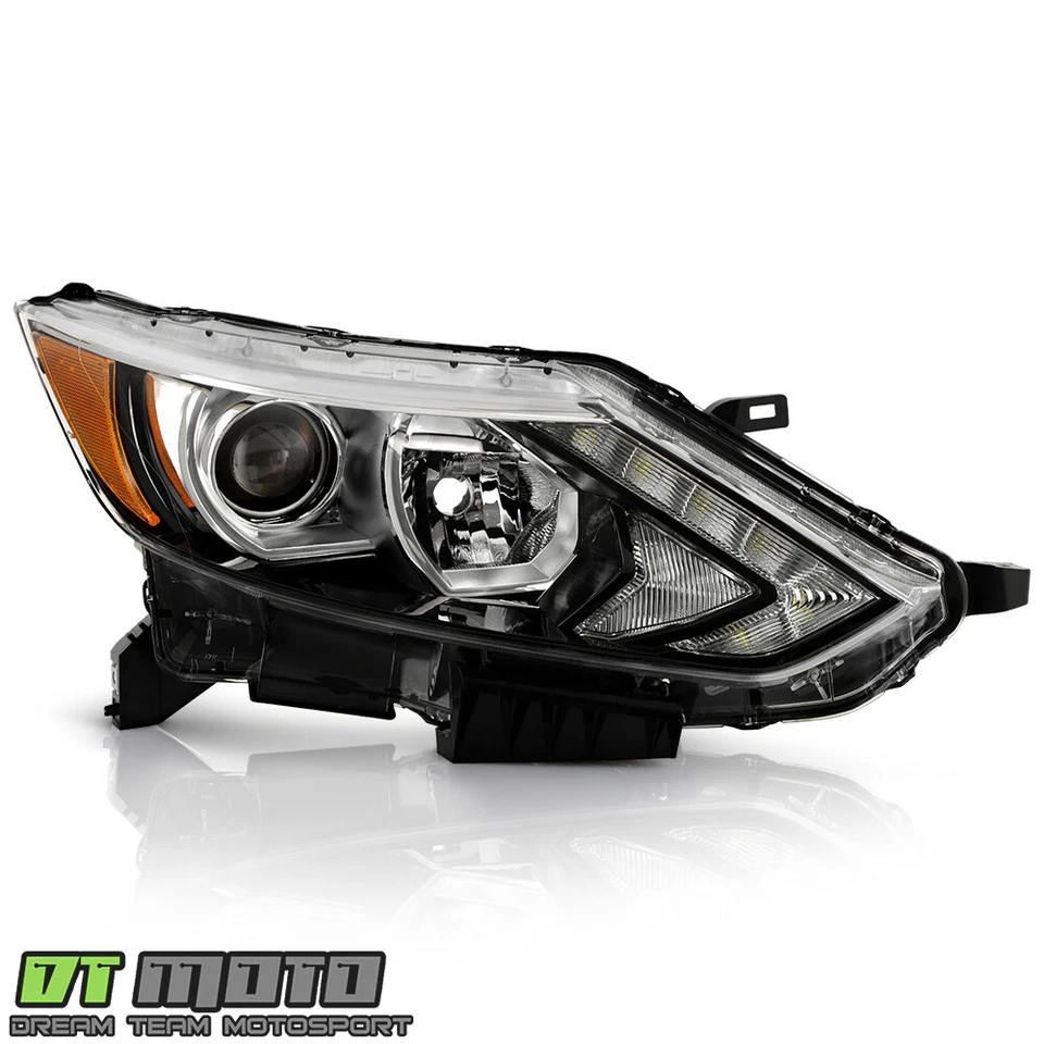 For 2017-2019 Nissan Rogue Sport Halogen LED DRL Projector Headlight - Passenger - Image 3 of 4