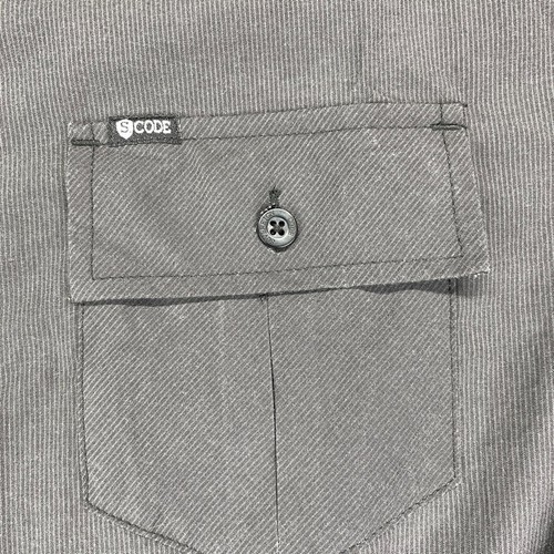 Sovereign Code Shirt Mens XL Black Button Up Roll Tab Long Sleeve Cotton Blend - Picture 5 of 14