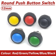 12mm Round Push Button Switch On Off Waterproof PBS-33B Self Reset Button Switch