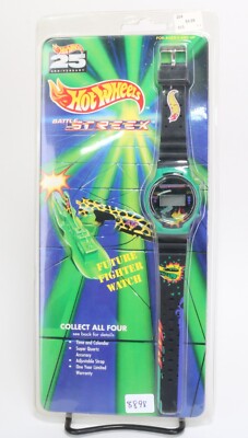 HOT WHEELS 25TH ANNIVERSARY WATCH BATTLE STREEK - SEALED IN PACKAGE