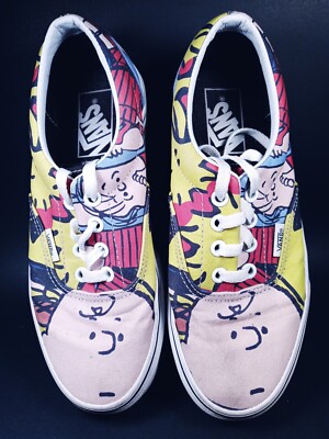 2017 Peanuts Sneakers Vans Comics Women Size 6.5 Men 5