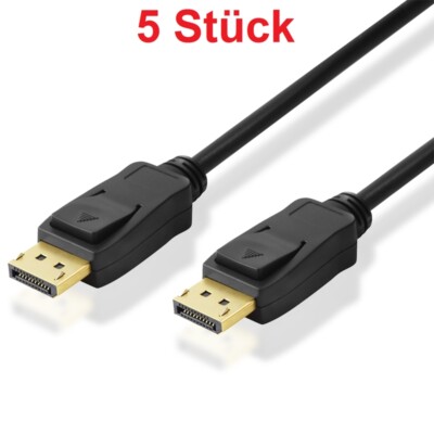 5m High Quality DisplayPort Kabel DP vergoldete Stecker für PC Monitor Laptop