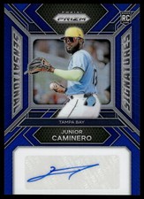 2024 Panini Prizm Baseball JUNIOR CAMINERO BLUE PRIZM AUTO 47/49 #SS-JC