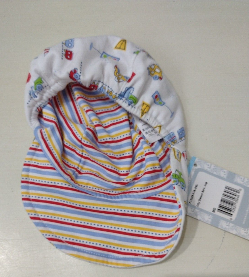 Infant Kissy Kissy Reversible Hat City Detour Vehicles & Stripes 69 Months Peru eBay