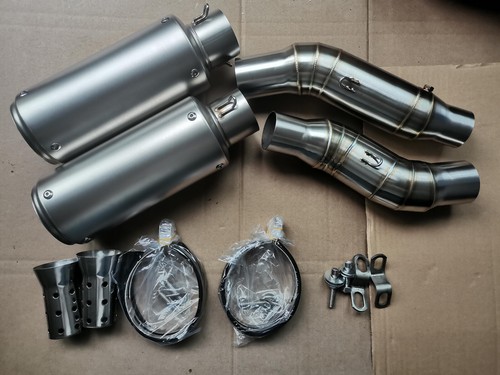 Fit For KAWASAKI Z1000 Ninja1000 2010-2023 Slip On Exhaust Set 51mm Muffler Pipe - Picture 8 of 9
