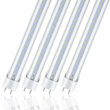 6500K Clear 4ft T8 Led Tube Light G13 Dual-end Ballast Bypass Bi-pin Bulb 25pack