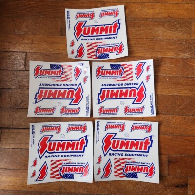 5 sheets Summit Racing Equipment Hot Rod Racing Sticker Decals