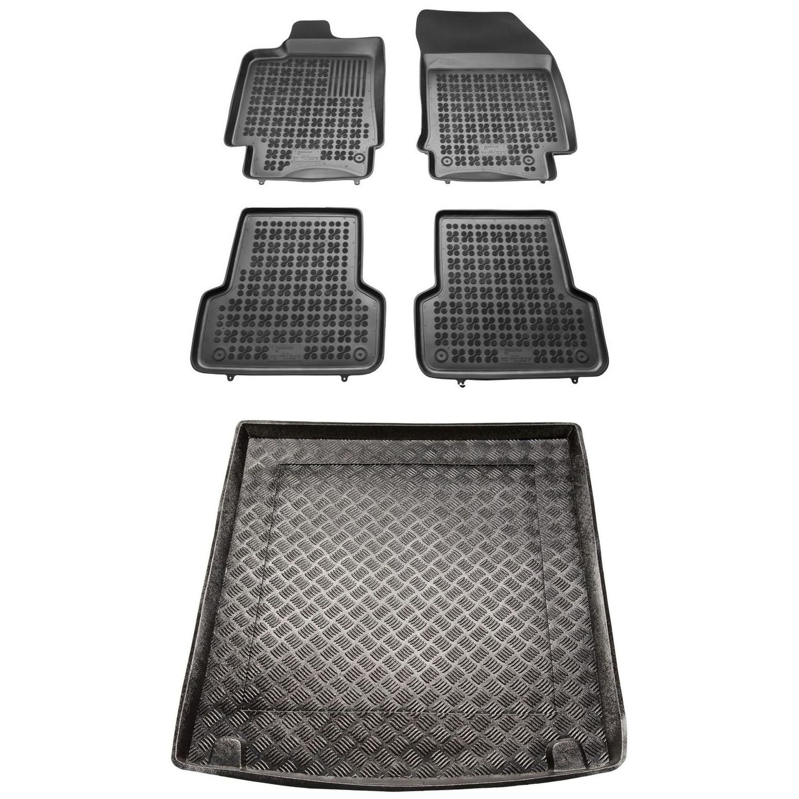 Tapis de sol pour Renault Laguna et bac de coffre pour loisirs en famille