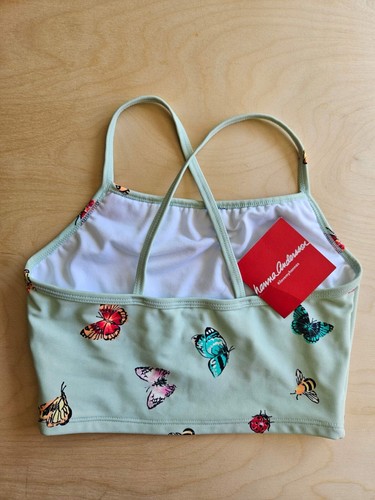 NWT HANNA ANDERSSON BUTTERFLY LADYBUG RUFFLE SWIMSUIT TANKINI TOP SIZE 130 8 $22 - Picture 2 of 6