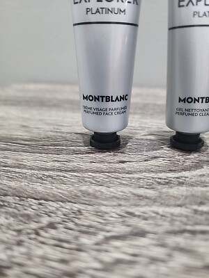 MONTBLANC EXPLORER PLATINUM PERFUMED FACE CREAM & CLEANSING GEL 30