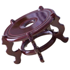 Indoor Plant Stand Rustic Flower Pot Holder Base for Desktop Display