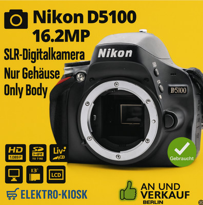   Nikon D5100 16.2MP SLR-Digitalkamera Foto Kamera Camera | Nur Gehäuse Body