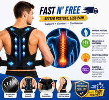 Adjustable Posture Corrector Low Back Support Shoulder Brace Belt for Men Women