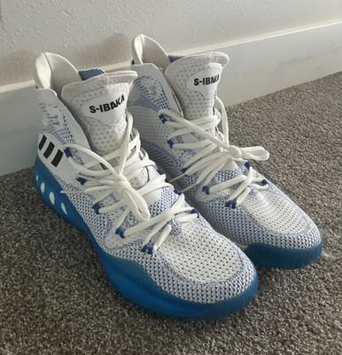 New adidas Crazy Explosive PK Ibaka S-IBAKA White/Blue Basketball Size 17