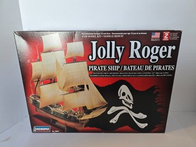 Lindberg Jolly Roger Pirate Ship Model Kit 70874 Vintage Box Unopened