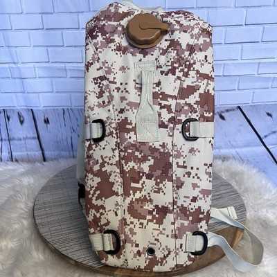 2L Hydration Backpack Water Bladder Pack Hiking Cycling Running Desert Pixel NEW
