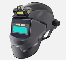 Solar Powered Auto Darkening Welding Helmet - Large View, True Color, High Temp