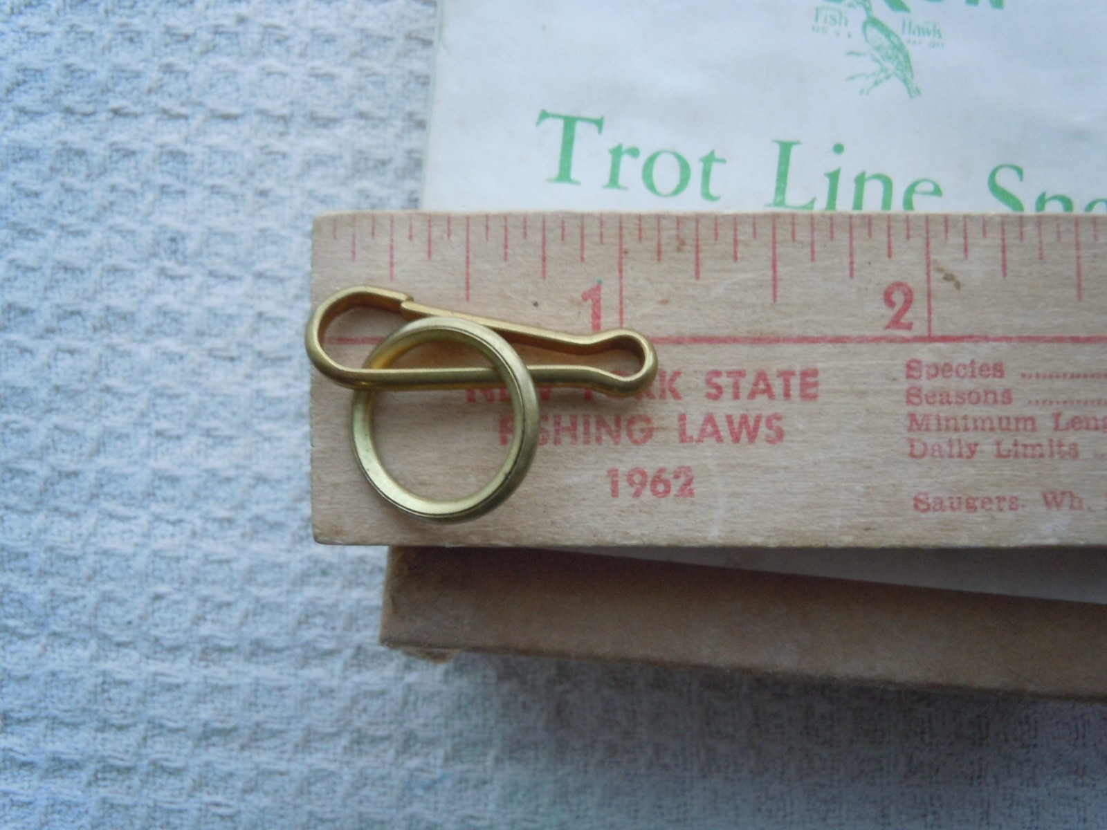 vintage trot line snap and ring fishing line NIB