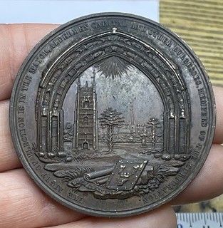 1819 CHARLES COCKERELL BRONZE MEDAL BURGESSES OF EVESHAM