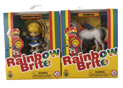 TLS TOY 40TH ANNIVERSARY RAINBOW BRITE & STARLITE CHEEBEE MINI FIGURES! NEW!