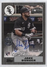 2022 Series 1 1987 Topps Baseball Black 194/199 Jake Burger #87BA-JBU Auto 0o5y