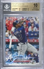 2018 Topps Holiday WalMart Mega Box Ronald Acuna Jr #HMW50 BGS 10 PRISTINE 1j6