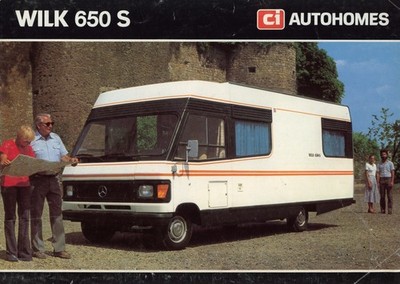 WILK 650S  - 1980 -  AUTOHOMES   - WOHNMOBIL PROSPEKT -  - CAMPING