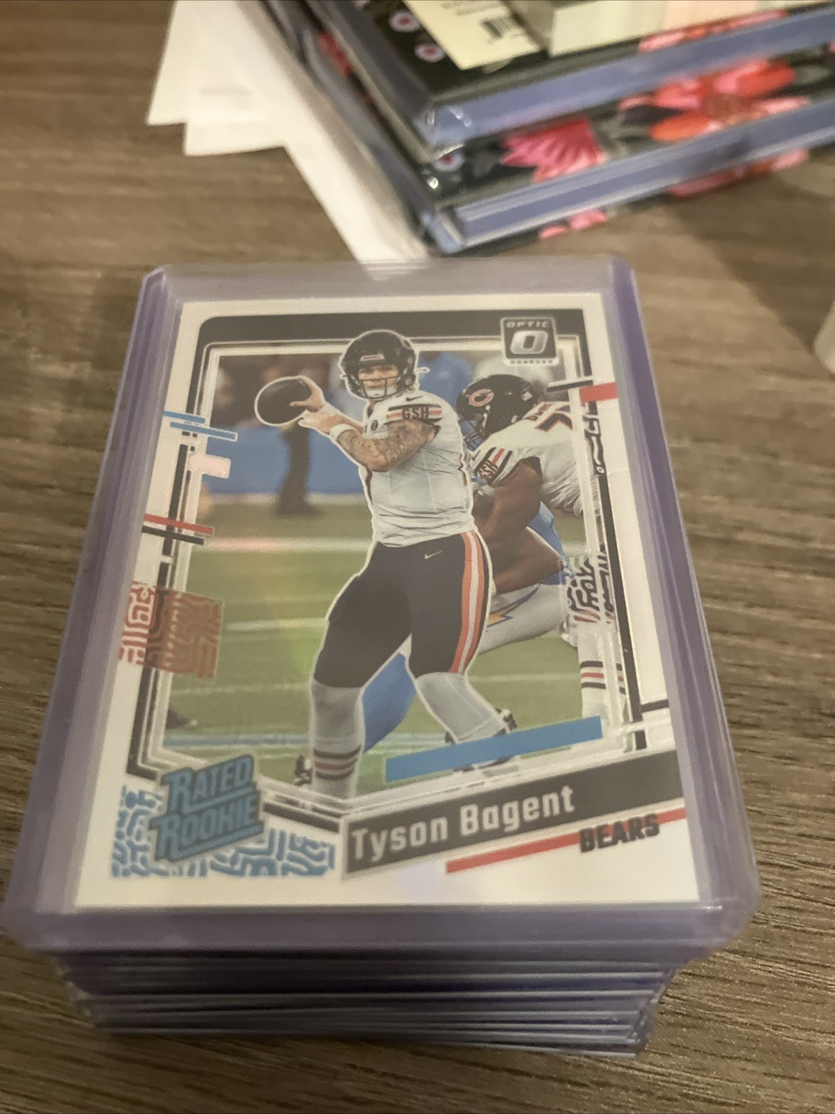 2023 Donruss Optic Holo #216 Tyson Bagent Rated Rookie (RC)Chicago Bears