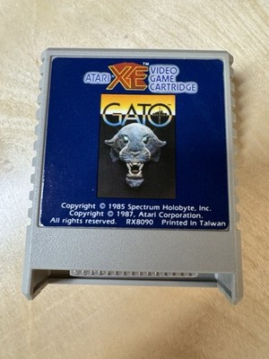 1987 Gato Spectrum Holobyte RX8090 Atari 800 XL XE Video Game
